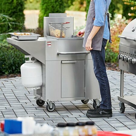 BACKYARD PRO BPF40 35 - 40 lb. Single Tank Portable Outdoor Fryer - 90000 BTU 554BPF40